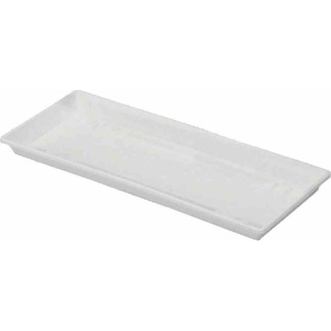 Geli Balkonkasten Untersetzer STANDARD Weiß 80 cm - Kunststoff