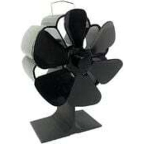 Ventilador de chimenea LT383, rendimiento térmico, arranque automático, resistente a altas temperaturas, 6 aspas
