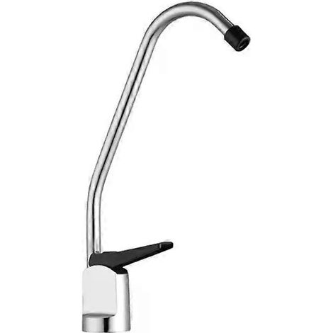Robinet de cuisine avec purificateur d'eau - Cuivre, col de cygne, bassin d'eau froide simple (1/5)