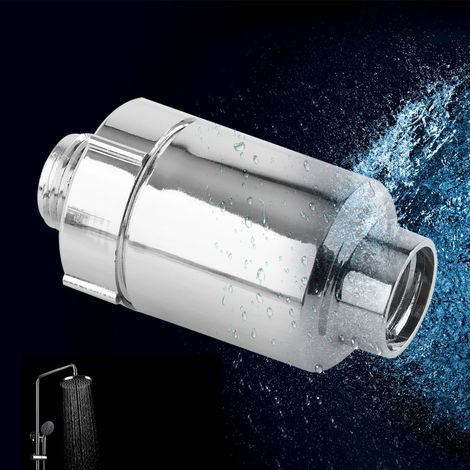 Filtre pour pommeau de douche, purificateur d'eau pour salle de bain et maison, adoucisseur d'eau, éliminateur de chlore et de métaux lourds (1/5)