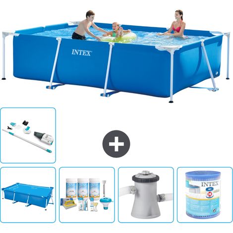 Intex Piscine Tubulaire Rectangulaire - 300x200x75 cm - 6-pièces S40162 (1/5)