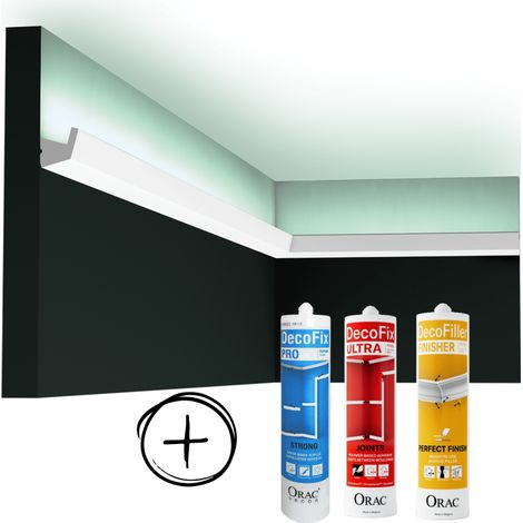 Pack MKP 14 mètres linéaires CX189 + colles L200 x H2,7 x L2,7 cm - L200 x H2,7 x L2,7 cm - ORAC DECOR