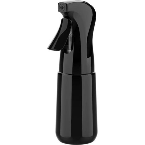 Pulvérisateur d'Eau 200ml Noir – Brume Fine, Spray  pour Cheveux, Plantes, Visage et Nettoyage, (1/5)