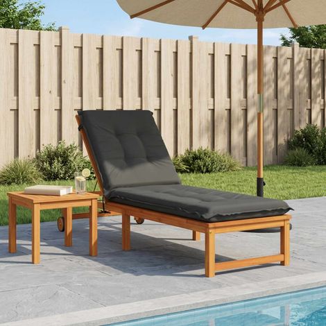 vidaXL Coussin de transat GEMERT 100 % polyester Anthracite (1/5)