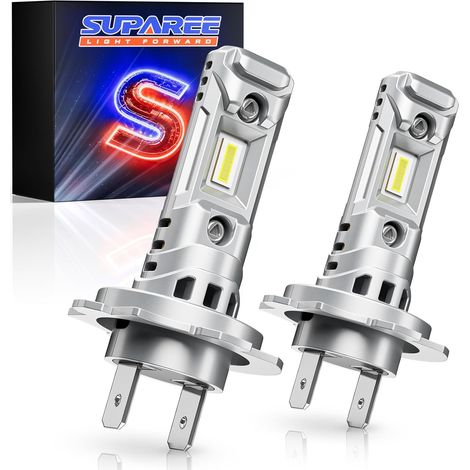 Ampoule H7 LED Voiture Canbus 6500k 80W 24000LM  Ampoule LED H7 Blanc Hi/Lo Beam 12V 80W 24000LM 600% Lumineux 1:1 Mini Design Plug n Play 2Pcs (1/5)