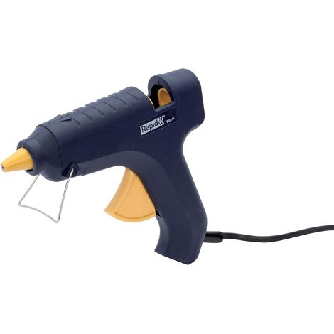 RAPID EG111 Pistolet à colle chaude, kit de démarrage avec bâtons de colle de 500 g de 12 mm, pistolet à colle quotidien, buse en silicone (5000533)