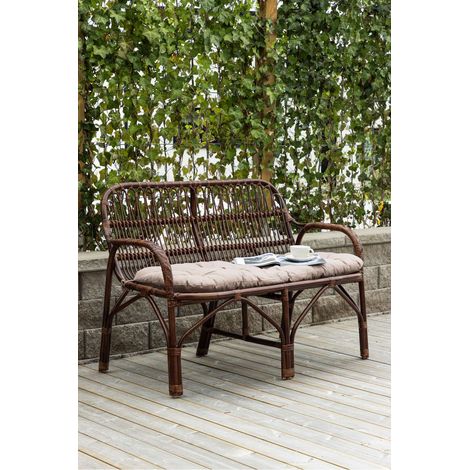 Nella canapé de jardin avec coussin de jardin noir. (1/5)