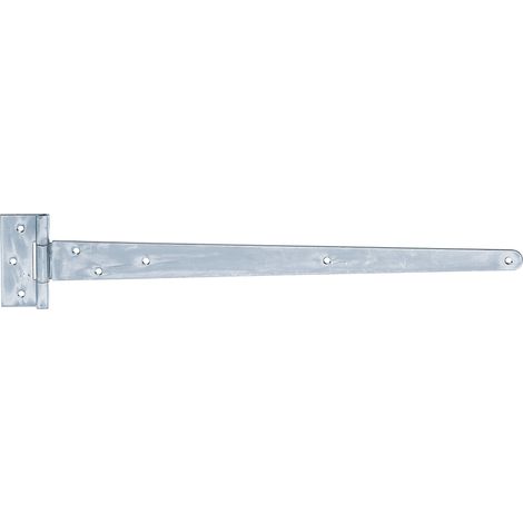 Penture anglaise zinguée – penture 495 x 46 mm et charnière 90 x 40 mm pour portes et portails – Marque Alberts