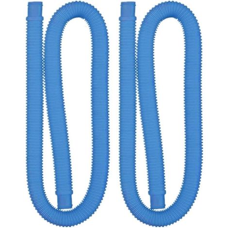 Lot de 2 tuyaux de rechange pour pompe de piscine de 3,2 cm en polyéthylène pour filtres Intex 330 530 1 000 GPH (bleu) (1/5)
