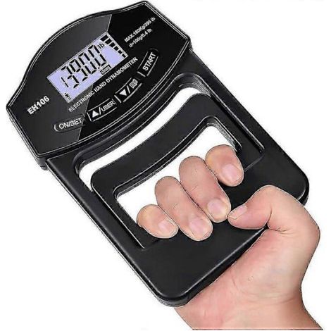Testeur de force de préhension, dynamomètre manuel numérique 396 lbs/180 kg, écran LCD, connexion USB (1/4)