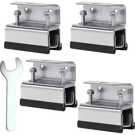4 Pièces Kit de Montage de Toit en Acier Inoxydable 304, Kit de Support de Panneau Solaire, Rack de Toit, Van Roof Kit de Montage Convient pour Les Camping-Cars et Yachts (1/5)
