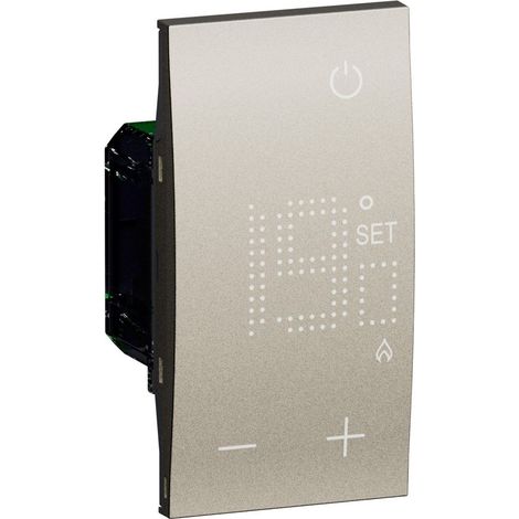 Termostato sonda con display BTicino Living Now Champagne KC4691