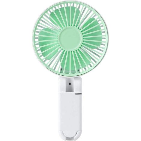 Ventilateur de bureau USB pliable (vert), convient à une utilisation intérieure et extérieure (1/5)