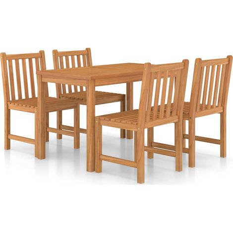 Maison Exclusive - Ensemble de salle à manger de jardin 5 pièces 120 x 70 cm en bois de teck massif (1/5)