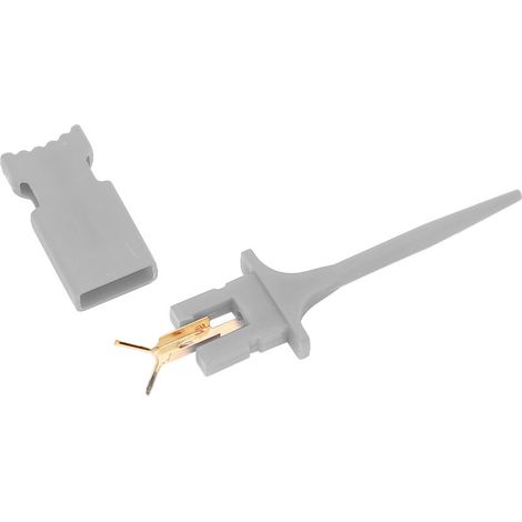 Miniatur-IC-Prüfklemme für Elektronikreparatur und -wartung – Grau