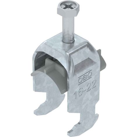OBO Bettermann Bügelschelle 2056 16-22mm Stahl tauchfeuerverzinkt, 1186216 (1/2)