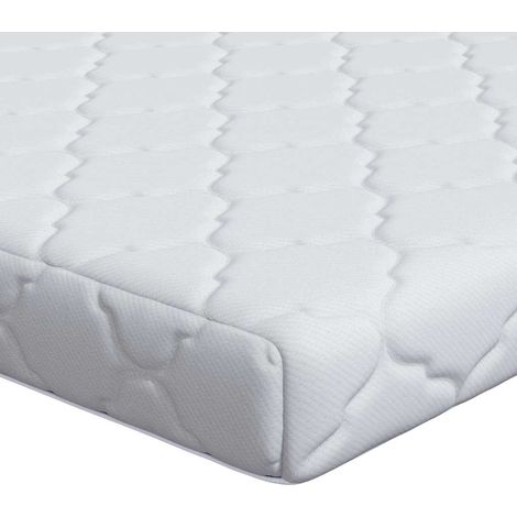 Matelas avec Couche de Coco Blanc 200 x 100 cm Mousse PU CFW848108 (1/5)