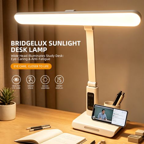 Schreibtischlampe AA mit Stifthalter Vollspektrum 3 Farben Wiederaufladbar Augenschutz (1/5)