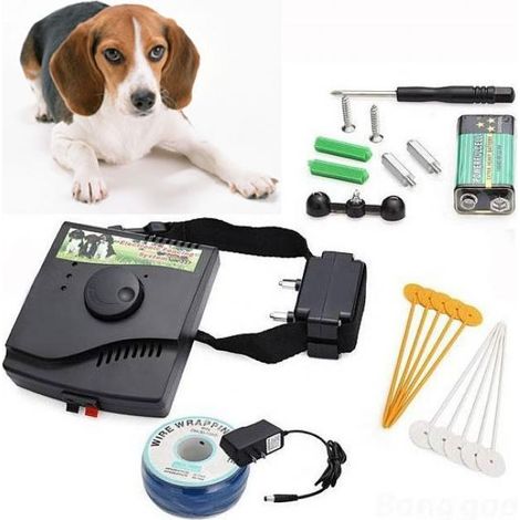 Clôture électrique pour chien 300m – Système anti-fugue réglable – Installation enterrée ou au sol-DELKEVIC