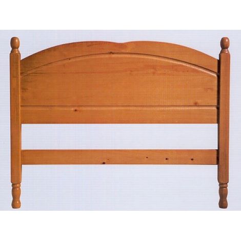 Tête de lit enfant en pin massif coloris miel - Longueur 96,5 x Profondeur 2 x Hauteur 66 cm -PEGANE-