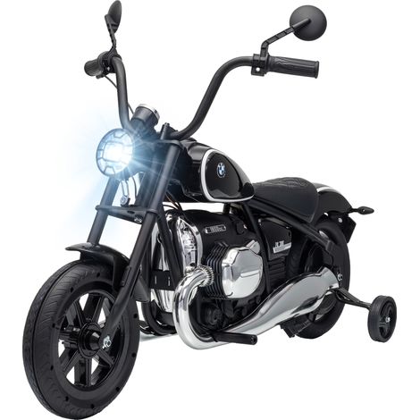 AIYAPLAY Moto Elettrica con Licenza BMW R18 12V per Bambini 3-8 Anni, Nera (1/5)