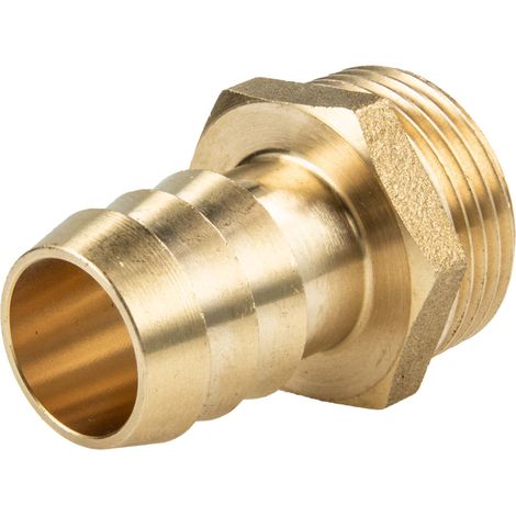 tecuro Sauger Schlauchstutzen-Schlauchtülle Ø 80 mm x Außengewinde G 3 Zoll - Messing blank (1/5)
