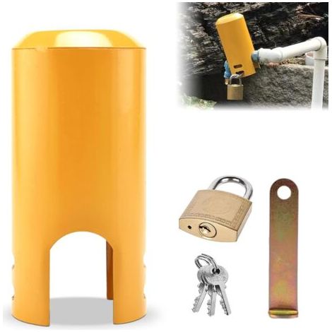 BUNTHAUS Tuyau De Jardin Isolé Et Couvercle, Verrou De Robinet,Serrure De Robinet Extérieur, Système De Verrouillage Du Robinet Boîtier, Pour Une Utilisation En Extérieur, Jardin, Cuisine (1/5)