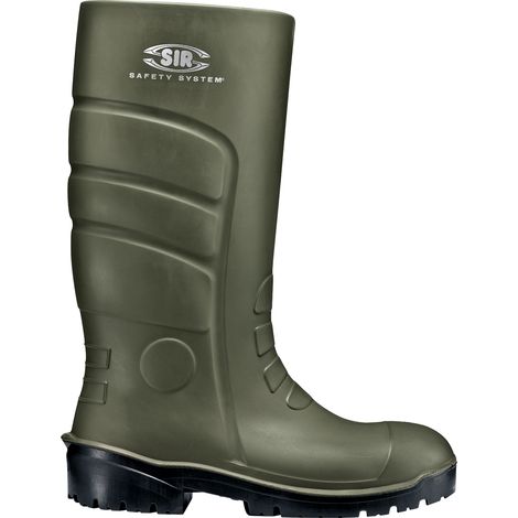SIR SAFETY SYSTEM PU Boot Bottes de sécurité S5 légères vert Taille 49 (1/2)