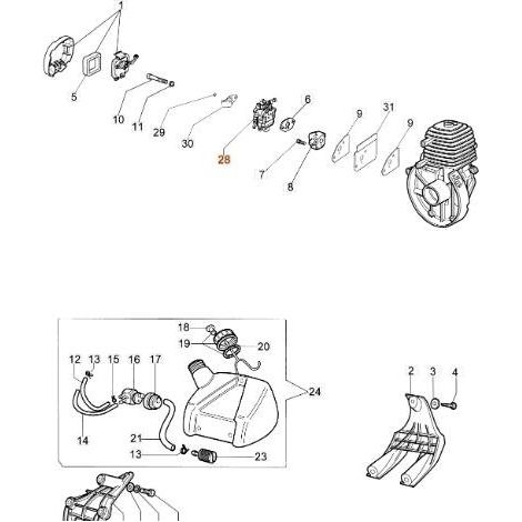 CARBURATEUR D'ORIGINE EMAK 2318393R