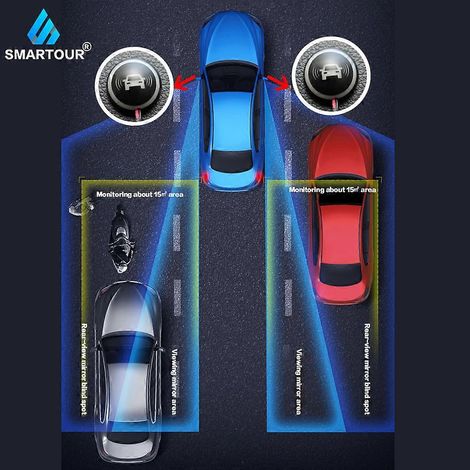 Système de détection d'angle mort BSM pour voiture, capteur à micro-ondes, assistance au changement de voie, capteur radar de recul, angle mort (1/4)