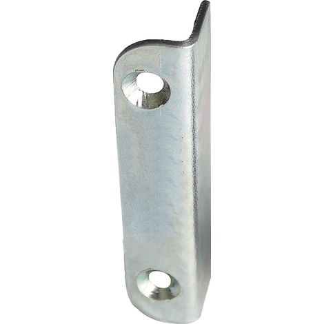 Jardinier Massard Ghiere di serratura angolate in acciaio zincato 62x12,5 mm