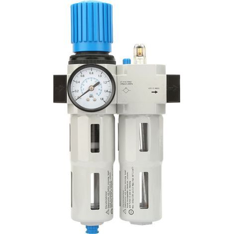 Filtre à air FRC-1/2-MIDI G1/2" avec séparateur huile/eau et manomètre de régulation (1/5)