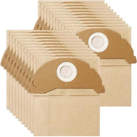 20 bolsas para aspiradora WD2 MV2 WD 2.200 WD2250 A2004 A2054 A2099, 6.904-322.0 Robot aspiradora, bolsas para aspiradora Karcher, para uso en seco y húmedo, accesorios premium - Crezuo (1/4)
