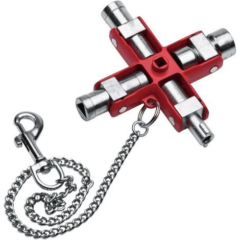 NWS 2005-6-SB Clé pour armoires électriques Clé pour armoires de distribution Zinc moulé sous pression rouge 1 pc(s) (1/5)