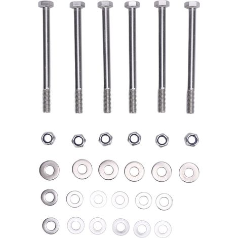 Kit de boulons, écrous et rondelles en acier inoxydable haute dureté pour supports de cloison série 2a 3 (1/5)