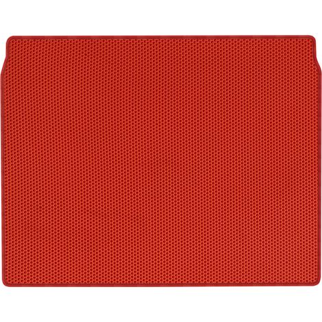 Fiat Doblo II Kombivan de 2010 a 2020. Alfombrilla de maletero de EVA, revestimiento tipo panal - ROJO (1/5)