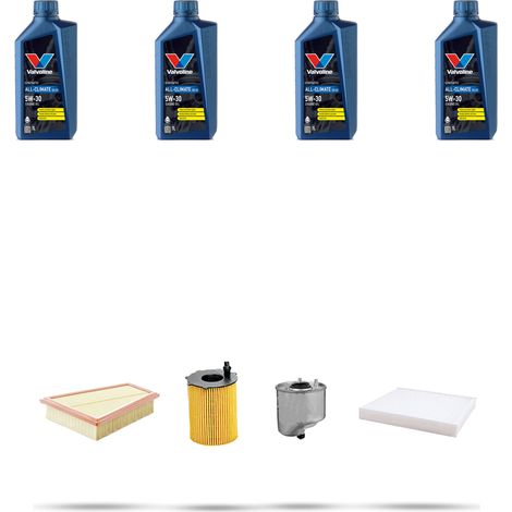 Kit tagliando 4 FILTRI e 4L OLIO compatibile con Ford S-Max 1.6 Tdci 85kw dal 2011 (1/5)