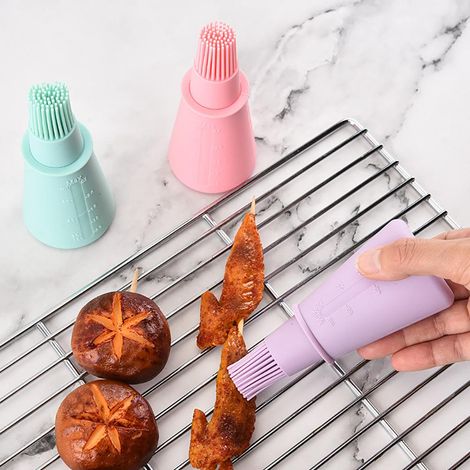 Hitzebeständiger Silikon-Ölpinsel für Grill, Gebäck, als Küchenutensil und zum Marinieren (1/5)