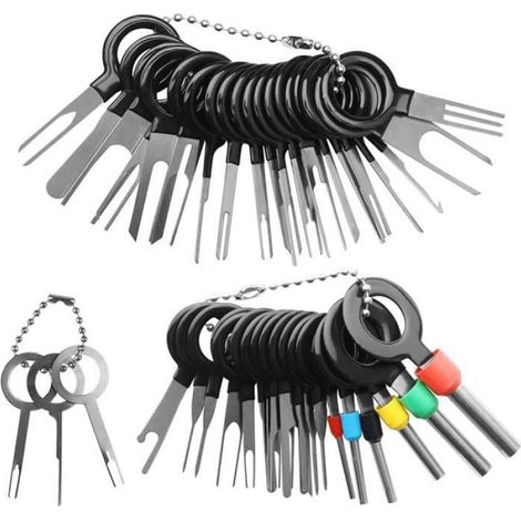 Extracteur De Bornes - Acier Inoxydable - Pour Démontage Fils Électriques Automobile Et Électronique - Lot De 41 Pièces (1/5)