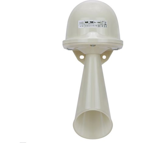 Grothe HUPE 640, bocina grande, 230V AC, IP66, 100dB, 32017