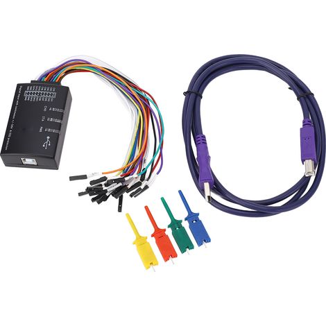 Analyseur logique 16 canaux 100M taux d'échantillonnage Compact USB pour Windows. (1/5)