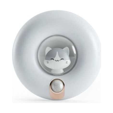 Veilleuse à capteur de mouvement rechargeable pour enfants, éclairage d'armoire à intensité variable pour placard, chambre, couloir, abri de toilette, garage (1/5)