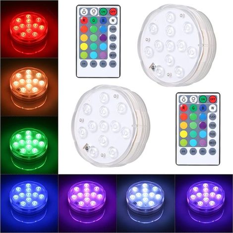 Lumière d'aquarium dix LED Léger Submersible sous-Marin imperméable Light Multicolor Aquarium Diving Light Contrle sous-Marin Lampe pour Un Aquarium d'eau Douce (1/5)
