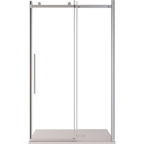 Porta Parete Doccia 130 cm 1 Anta Scorrevole in Cristallo Trasparente 8mm H195 Bonussi Selina (1/5)