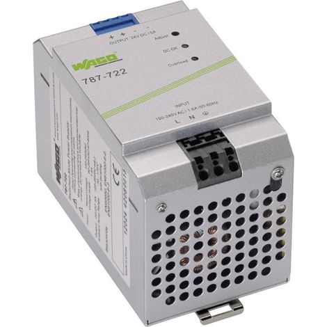 ALIMENTATION RAIL DIN WAGO EPSITRON ECO POWER 787-722 28 V/DC 5 A 120 W 1 X (1/3)
