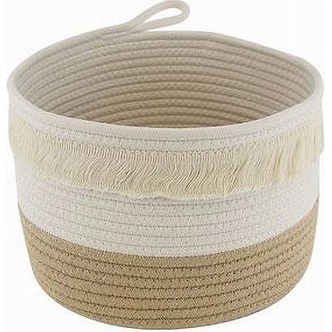 Trade Shop - Wäschekorb, geflochtenes Seil, Organizer, Korb, 26 x 18 cm, 10652 -