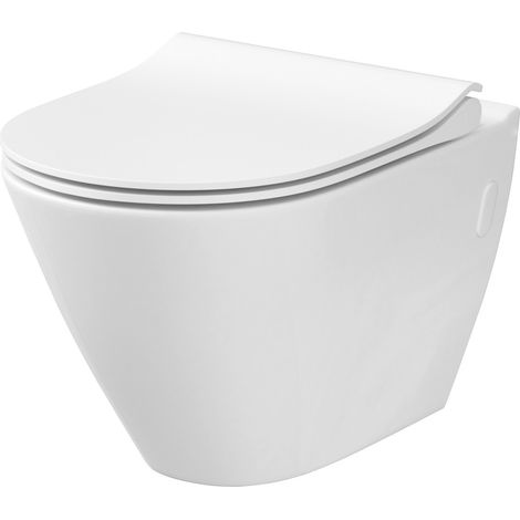 Primaster Wand Hänge WC Genia Spülrandlos Toilette Hängend Klo Tiefspüler (1/3)
