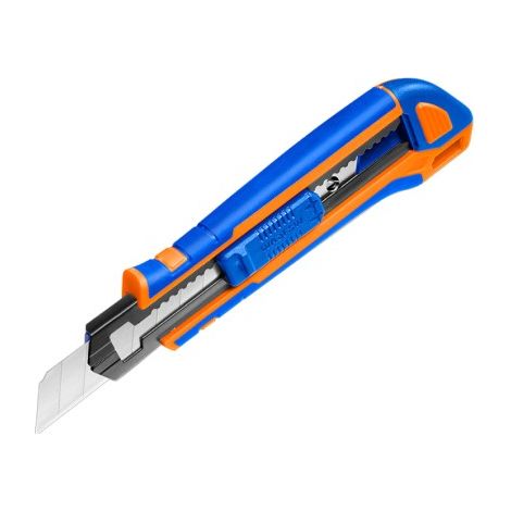 Cutter retráctil WADFOW 18mm x 100mm con 3 hojas SK5 y diseño ergonómico (1/5)