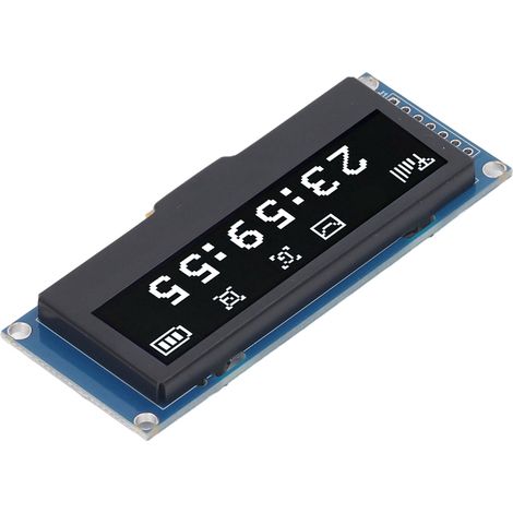 Module d'affichage OLED 2,23 pouces 128x32, écran SSD1305, communication I2C/SPI, MRC162A, affichage blanc (1/5)