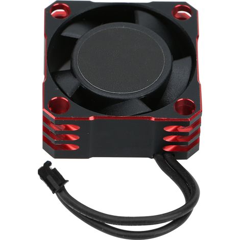 Ventilateur métallique 25x25mm 32000tr/min Dissipateur thermique Contrôleur de vitesse électronique Aluminium Noir Rouge (1/5)
